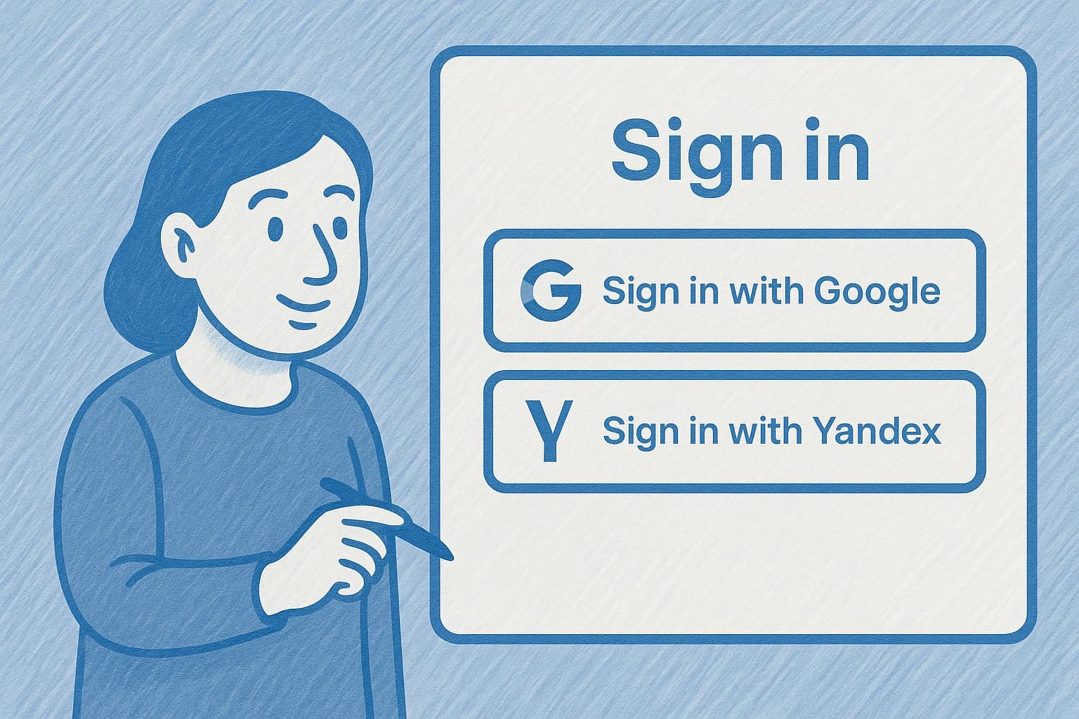 #1. Вход без лишнего: авторизация через Google и Яндекс